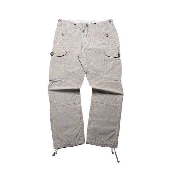 VTG Polo Ralph Lauren RLPC OG-107 GS Combat Trousers Army Khaki Men 36x30 - Picture 1 of 16